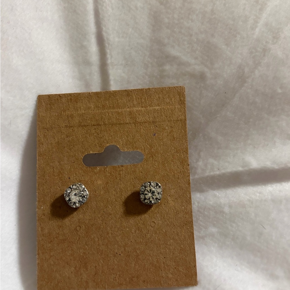 Elegant Silver Stud Earrings